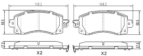 Fremax FBP-0256 Brake Pad Set, disc brake FBP0256: Buy near me in Poland at 2407.PL - Good price!