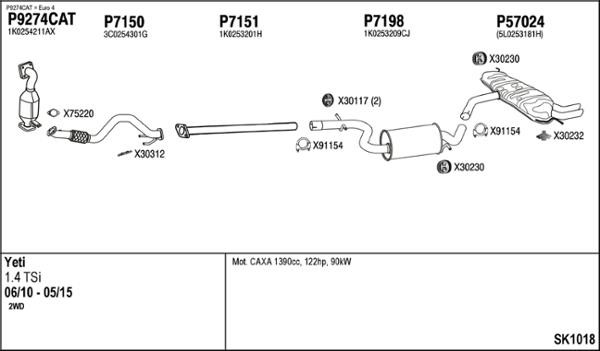 Fenno SK1018 Exhaust system SK1018: Buy near me in Poland at 2407.PL - Good price!