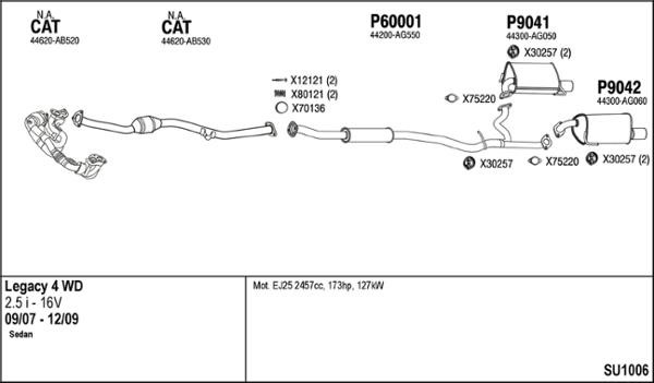 Fenno SU1006 Exhaust system SU1006: Buy near me in Poland at 2407.PL - Good price!