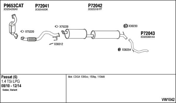 Fenno VW1042 Abgasanlage VW1042: Kaufen Sie zu einem guten Preis in Polen bei 2407.PL!