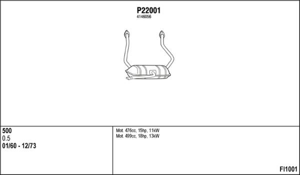 Fenno FI1001 Exhaust system FI1001: Buy near me in Poland at 2407.PL - Good price!