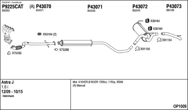 Fenno OP1009 Exhaust system OP1009: Buy near me at 2407.PL in Poland at an Affordable price!