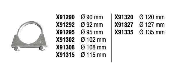 Fenno X91315 Exhaust clamp X91315: Buy near me in Poland at 2407.PL - Good price!