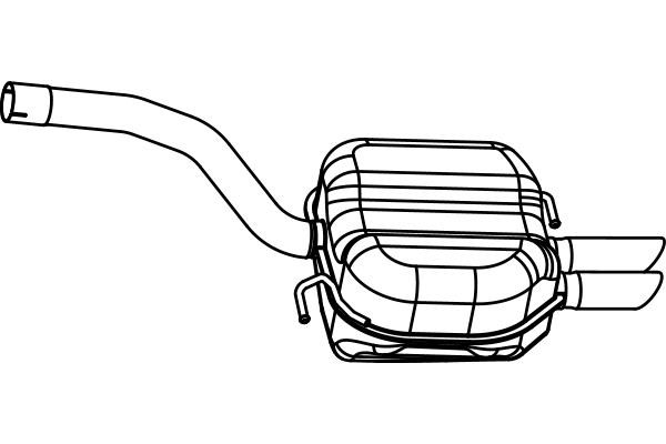 Fenno P72125 Глушитель выхлопных газов конечный P72125: Купить в Польше - Отличная цена на 2407.PL!