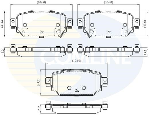 Comline CBP32442 Brake Pad Set, disc brake CBP32442: Buy near me in Poland at 2407.PL - Good price!