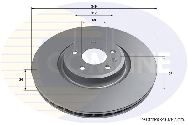 Comline ADC4010V Front brake disc ventilated ADC4010V: Buy near me in Poland at 2407.PL - Good price!