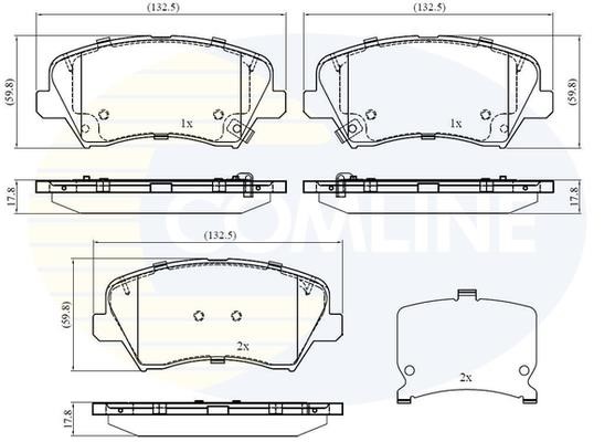 Comline CBP32408 Brake Pad Set, disc brake CBP32408: Buy near me in Poland at 2407.PL - Good price!