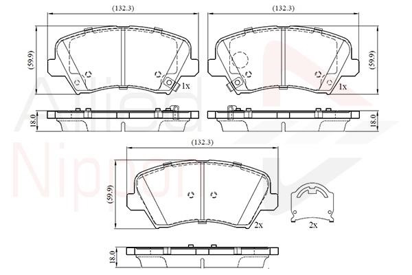 Comline ADB32773 Brake Pad Set, disc brake ADB32773: Buy near me in Poland at 2407.PL - Good price!