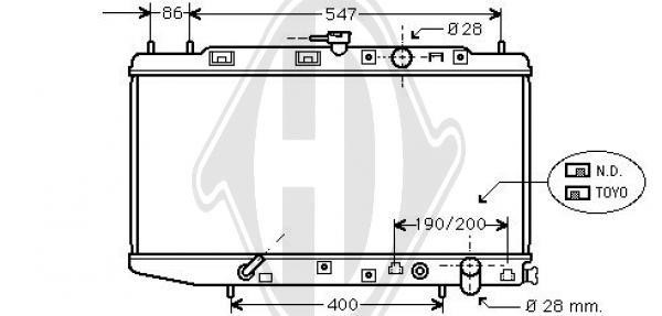 Diederichs DCM2146 Радіатор охолодження двигуна DCM2146: Приваблива ціна - Купити у Польщі на 2407.PL!