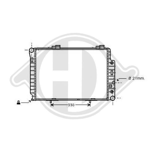 Diederichs DCM2343 Radiator, engine cooling DCM2343: Buy near me in Poland at 2407.PL - Good price!