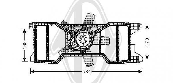 Diederichs DCL1106 Hub, engine cooling fan wheel DCL1106: Buy near me in Poland at 2407.PL - Good price!