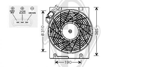 Diederichs DCL1020 Hub, engine cooling fan wheel DCL1020: Buy near me in Poland at 2407.PL - Good price!