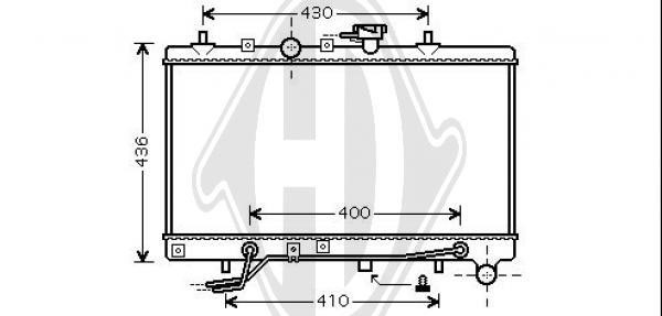 Diederichs DCM3758 Радиатор охлаждения двигателя DCM3758: Отличная цена - Купить в Польше на 2407.PL!