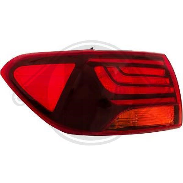 Diederichs 6587191 Tail lamp left 6587191: Buy near me at 2407.PL in Poland at an Affordable price!