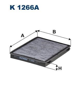 Filtron K 1266A Activated Carbon Cabin Filter K1266A: Buy near me at 2407.PL in Poland at an Affordable price!