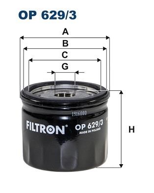 Filtron OP 629/3 Oil Filter OP6293: Buy near me in Poland at 2407.PL - Good price!
