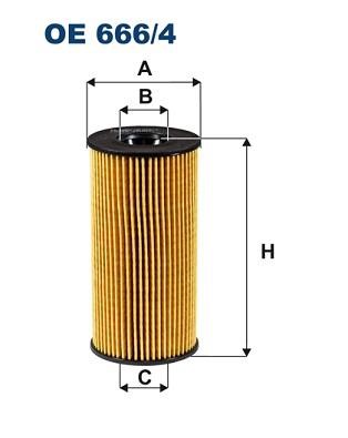 Filtron OE 666/4 Oil Filter OE6664: Buy near me in Poland at 2407.PL - Good price!