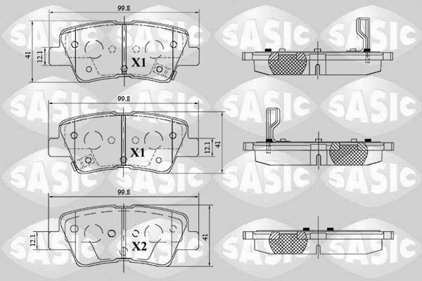 Sasic 6216183 Brake Pad Set, disc brake 6216183: Buy near me in Poland at 2407.PL - Good price!