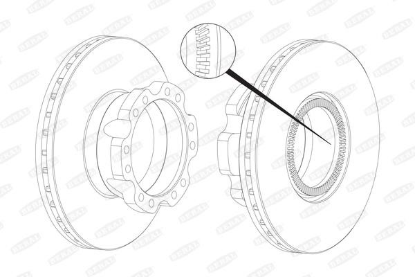 Beral BCR226A Hintere belüftete Bremsscheibe BCR226A: Kaufen Sie zu einem guten Preis in Polen bei 2407.PL!