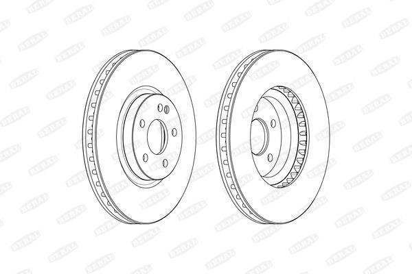 Beral BCR379A Brake disk BCR379A: Buy near me in Poland at 2407.PL - Good price!