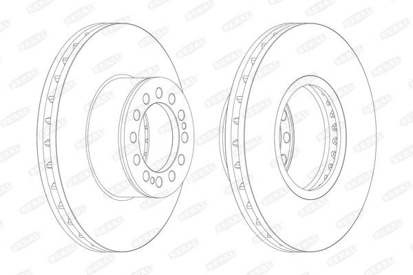 Beral BCR214A Brake disc BCR214A: Buy near me in Poland at 2407.PL - Good price!