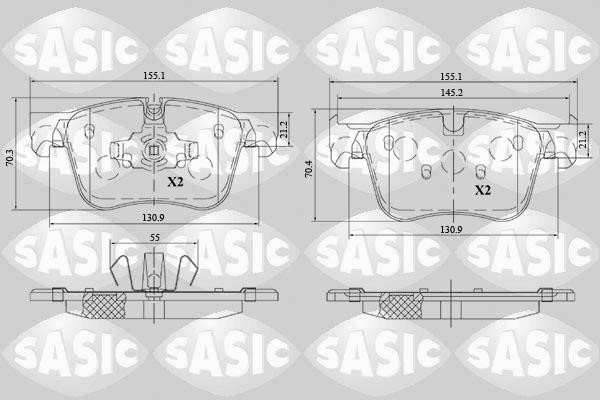 Sasic 6210086 Brake Pad Set, disc brake 6210086: Buy near me in Poland at 2407.PL - Good price!