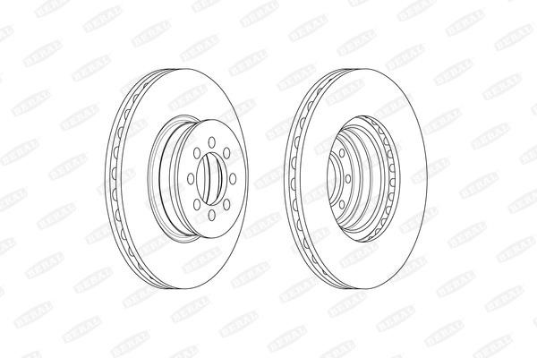 Beral BCR335A Brake disk BCR335A: Buy near me in Poland at 2407.PL - Good price!