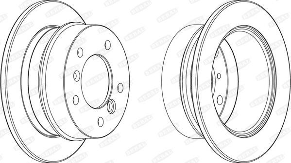 Beral BCR227A Bremsscheibe hinten, unbelüftet BCR227A: Kaufen Sie zu einem guten Preis in Polen bei 2407.PL!