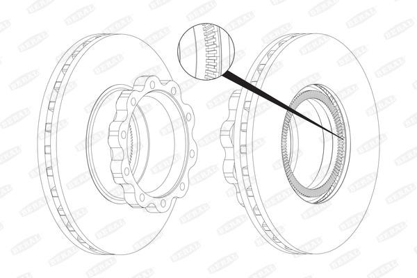 Beral BCR161A Brake disc BCR161A: Buy near me in Poland at 2407.PL - Good price!