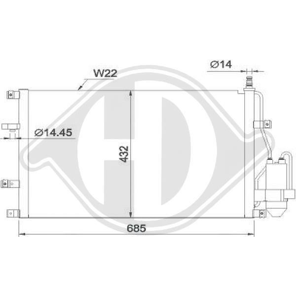 Diederichs DCC1874 Радиатор кондиционера (Конденсатор) DCC1874: Отличная цена - Купить в Польше на 2407.PL!