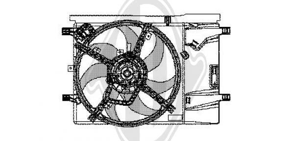 Diederichs DCL1087 Вентилятор радиатора охлаждения DCL1087: Отличная цена - Купить в Польше на 2407.PL!