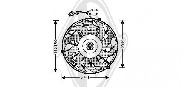 Diederichs DCL1022 Hub, engine cooling fan wheel DCL1022: Buy near me in Poland at 2407.PL - Good price!