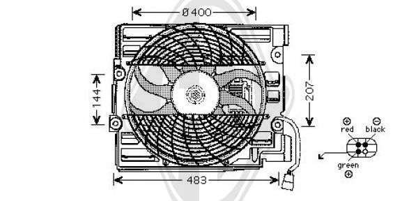 Diederichs DCL1005 Hub, engine cooling fan wheel DCL1005: Buy near me in Poland at 2407.PL - Good price!