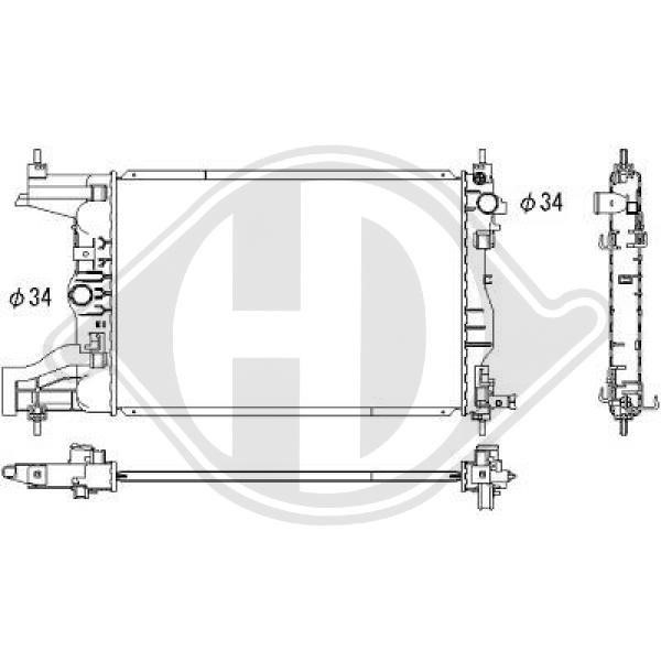 Diederichs DCM3920 Радиатор охлаждения двигателя DCM3920: Отличная цена - Купить в Польше на 2407.PL!