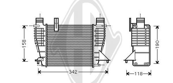 Diederichs DCA1030 Intercooler, charger DCA1030: Buy near me in Poland at 2407.PL - Good price!
