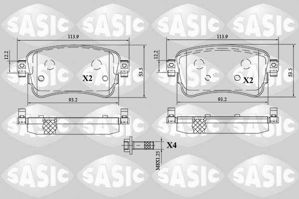 Sasic 6210083 Brake Pad Set, disc brake 6210083: Buy near me in Poland at 2407.PL - Good price!