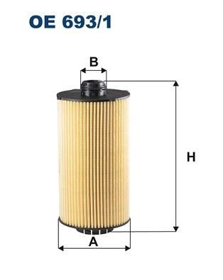 Filtron OE693/1 Oil Filter OE6931: Buy near me in Poland at 2407.PL - Good price!