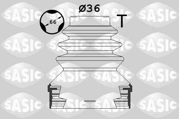 Sasic 1900036 Bellow set, drive shaft 1900036: Buy near me in Poland at 2407.PL - Good price!