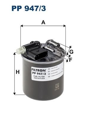Filtron PP947/3 Топливный фильтр PP9473: Отличная цена - Купить в Польше на 2407.PL!