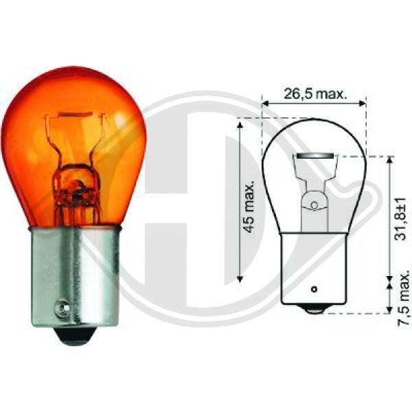 Diederichs LID10054 Halogen lamp 12V LID10054: Buy near me in Poland at 2407.PL - Good price!
