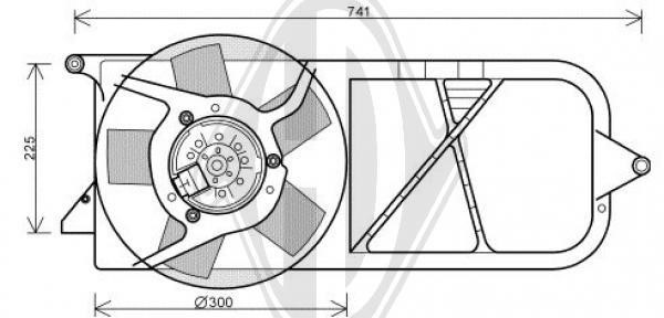 Diederichs DCL1154 Hub, engine cooling fan wheel DCL1154: Buy near me in Poland at 2407.PL - Good price!