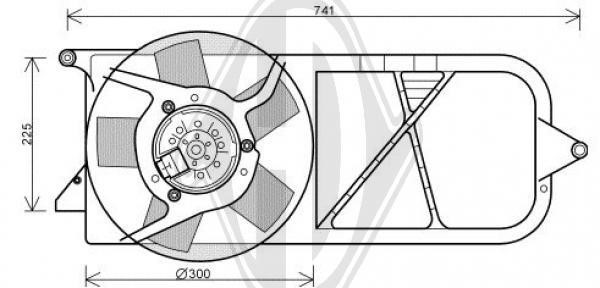 Diederichs DCL1154 Вентилятор радіатора охолодження DCL1154: Приваблива ціна - Купити у Польщі на 2407.PL!