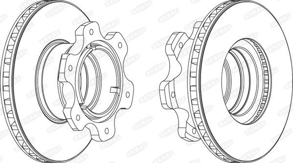 Beral BCR208A Hintere belüftete Bremsscheibe BCR208A: Kaufen Sie zu einem guten Preis in Polen bei 2407.PL!