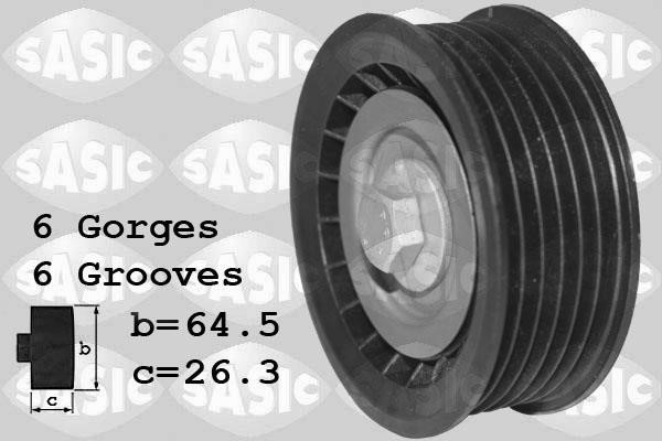 Sasic 1626218 Deflection/guide pulley, v-ribbed belt 1626218: Buy near me in Poland at 2407.PL - Good price!
