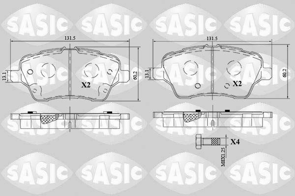 Sasic 6216180 Brake Pad Set, disc brake 6216180: Buy near me in Poland at 2407.PL - Good price!