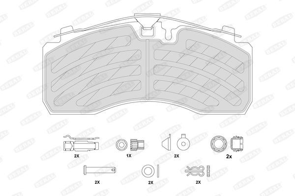 Beral 2928730004145694 Rear disc brake pads, set 2928730004145694: Buy near me at 2407.PL in Poland at an Affordable price!
