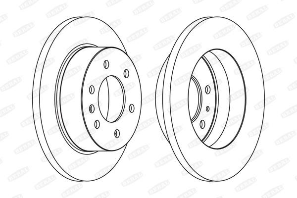 Beral BCR311A Bremsscheibe hinten, unbelüftet BCR311A: Kaufen Sie zu einem guten Preis in Polen bei 2407.PL!