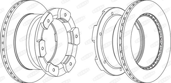 Beral BCR332A Wentylowana tarcza hamulcowa z tyłu BCR332A: Atrakcyjna cena w Polsce na 2407.PL - Zamów teraz!