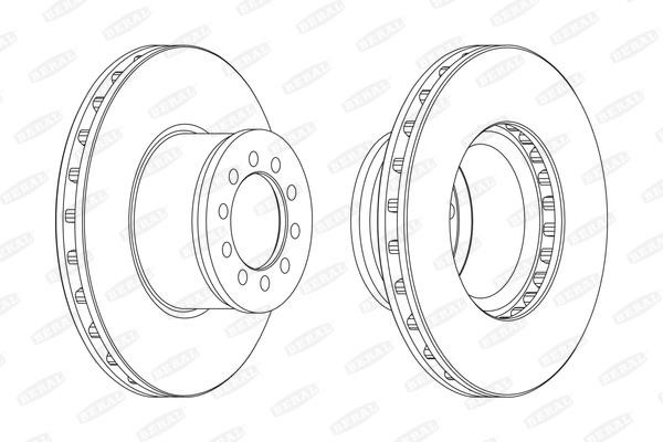 Beral BCR186A Front brake disc ventilated BCR186A: Buy near me at 2407.PL in Poland at an Affordable price!
