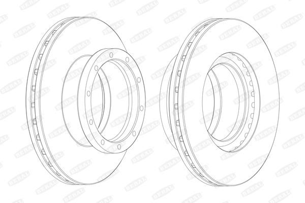 Beral BCR145A Brake disc BCR145A: Buy near me in Poland at 2407.PL - Good price!